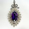 Antique Marquise Amethyst Pearl & Diamond Pendant-SADDINGTONS JEWELLERY STAND 375 - image 1