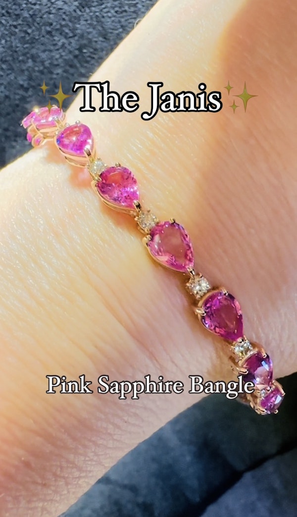 Pink Sapphire Bangle - image 2