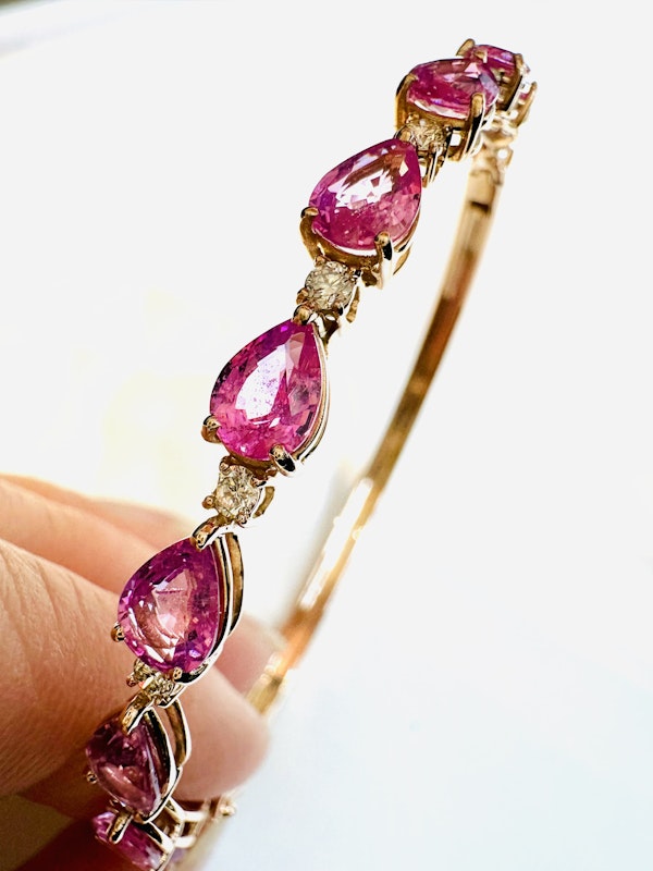 Pink Sapphire Bangle - image 4