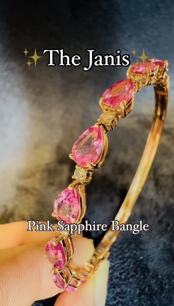 Pink Sapphire Bangle - image 9