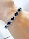 Natural Blue Sapphire 9.03ct & Diamond 0.56ct Bangle - image 5