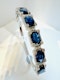 Natural Blue Sapphire 9.03ct & Diamond 0.56ct Bangle - image 9