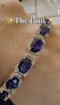 Natural Blue Sapphire 9.03ct & Diamond 0.56ct Bangle - image 3