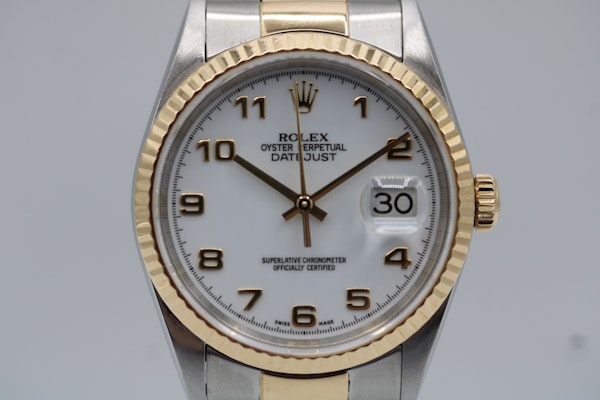 Rolex Datejust 36 36mm 16233 White Arabic Dial 2003 - image 3