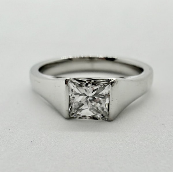 0.90ct Princess Cut Diamond Solitaire Engagement Ring - image 5