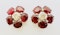 5.23cts Natural Burma Ruby & Diamond Earrings - image 1