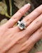 An extraordinary Platinum (tested)  Emerald Cut Diamond Solitaire Ring - image 1