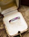 A very fine 18 ct. White Gold Ruby and Diamond Half Eternity Ring, Birmingham Marks for 1966. - image 3