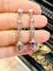 Vintage, Amethyst and Topaz Earrings - image 4