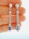 Vintage, Amethyst and Topaz Earrings - image 2