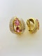 Natural Pink Sapphire & Diamond Earrings - image 5