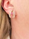 Natural Pink Sapphire & Diamond Earrings - image 3