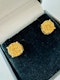 1.75cts Natural Fancy Vivid Orangy Yellow Diamond Stud Earrings - image 3