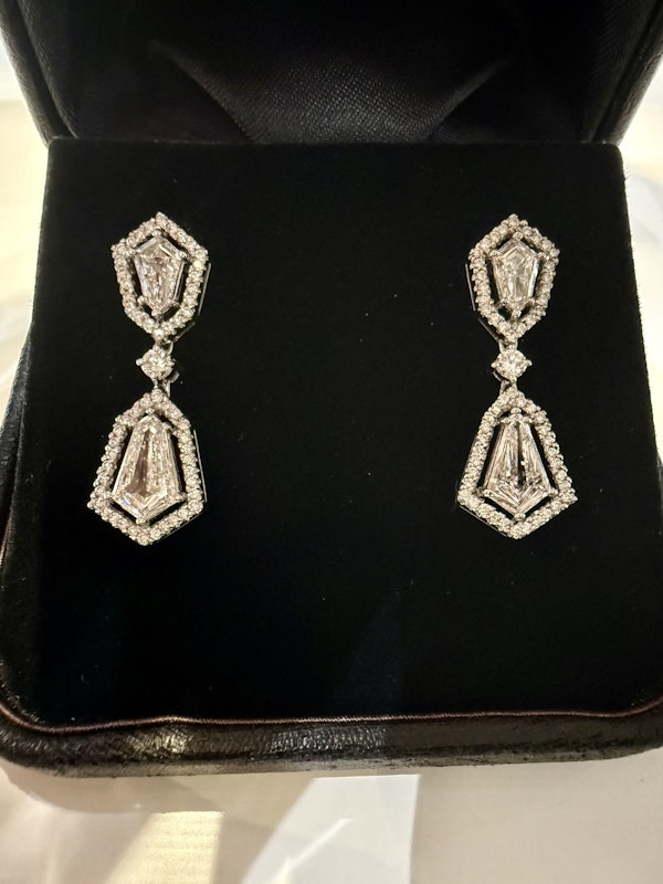 2.48ct Diamond Drop Earrings - image 6