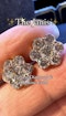 4.00ct Diamond Cluster Earrings - image 2