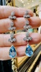 Silver, Gold, Topaz, Diamond Earrings - image 3