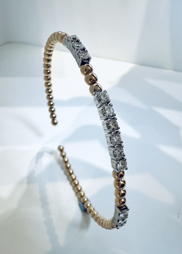 Diamond & Gold Bangle. - image 3