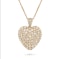 Heart shape diamond cluster necklace/pendant - image 5