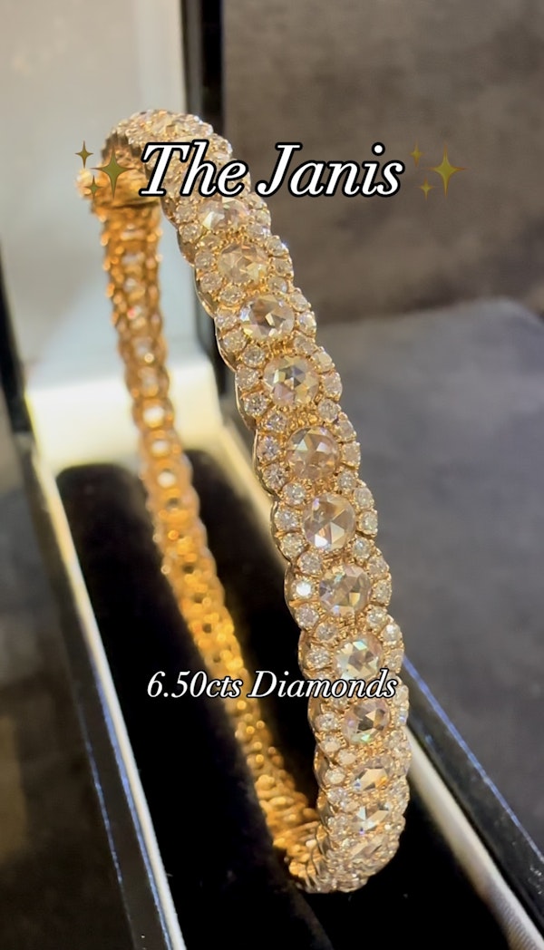 6.50ct Diamond Bangle. - image 2