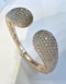 6.25ct Diamond & Rose Gold Bangle. - image 1