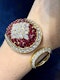 40.00ct Natural Ruby & 18.00ct Diamond Bangle - image 10