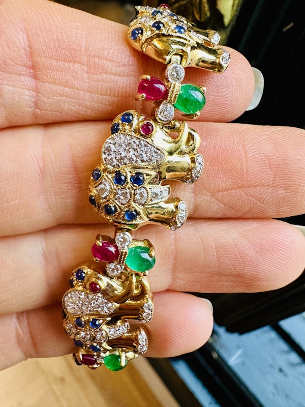 Multi-Gems Elephant Bracelet. - image 6