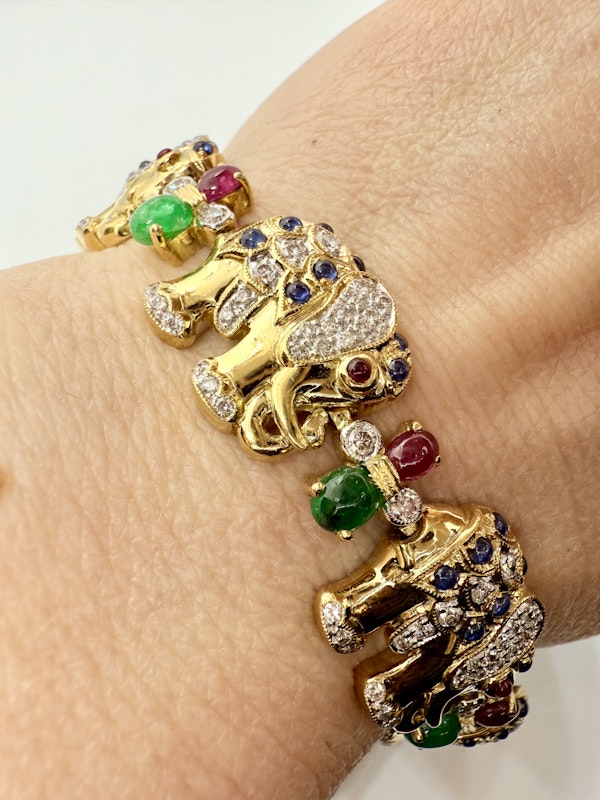 Multi-Gems Elephant Bracelet. - image 2