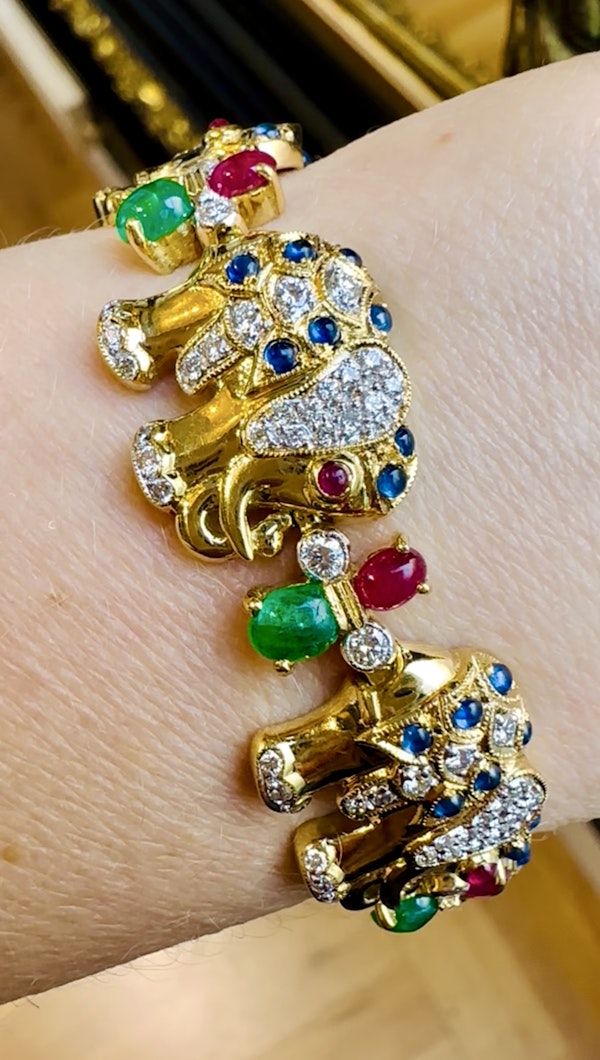 Multi-Gems Elephant Bracelet. - image 5