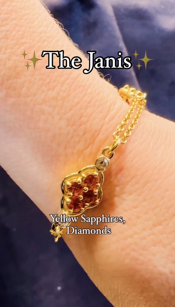 Yellow Sapphire & Diamond Bracelet. - image 2