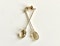 Georg Jensen Torun 18k Gold Rutilated Quartz Earrings - image 2