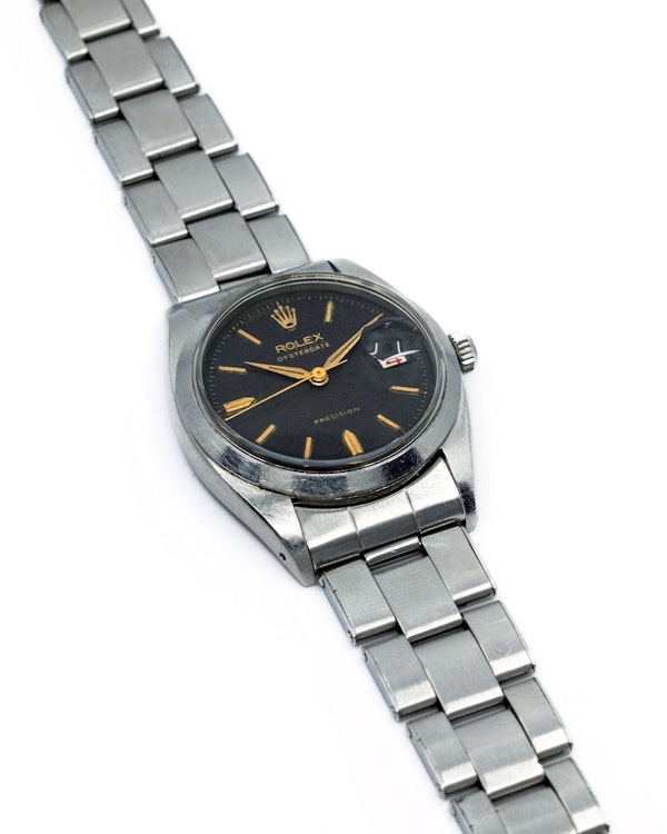 1957 Rolex Precision 6494 - Tropical Gilt Dial - Roulette Date Vintage - image 1