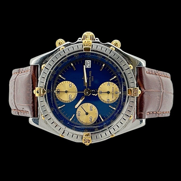 BREITLING CHRONOMAT 39mm BLUE DIAL FULL SET 1991 - B13047 - image 4