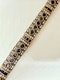 Silver & Gold, Blue Sapphire & Diamond Bracelet - image 5