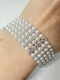 White Pearls & Diamond Bracelet - image 6