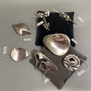 Georg Jensen Silver Brooch, SHAPIRO & Co since1979