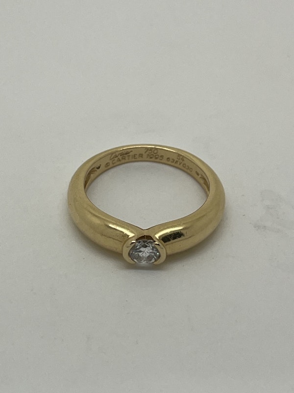 Cartier Diamond Ring 18ct Yellow Gold. Mark Constable Unit 301 - image 2