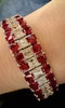 18K White Gold, 29.56ct Natural Ruby & 11.82ct Diamond bracelet - image 3