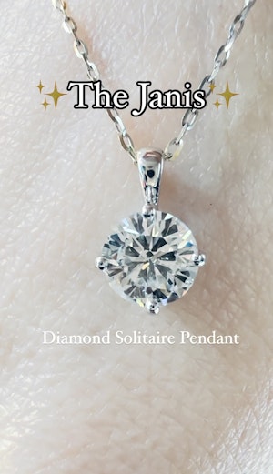 Solitaire Diamond Necklace.