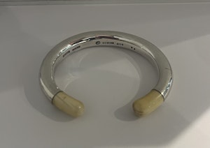 Georg Jensen Rare bangle design 40 Ove Wendt Mammoth Tusk silver