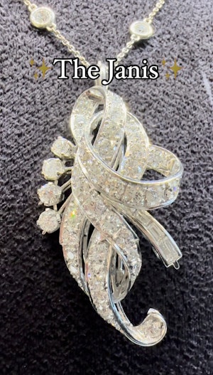 1920-s Diamond Necklace / Brooch.