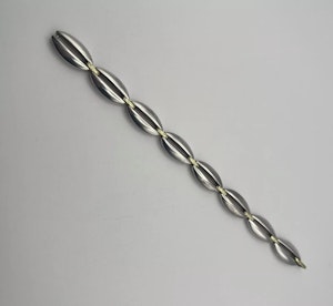 Georg Jensen .925 Sterling Silver Oval Link Bracelet By Regitze Overgaard. Mark Constable Unit 301