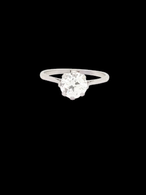1.50ct Solitaire old European transitional cut engagement ring SKU: 7979 DBGEMS