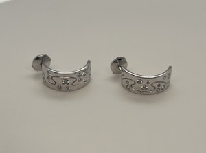 Georg Jensen Diamond Fusion earrings 1503. 18ct white gold. Mark Constable Unit 301