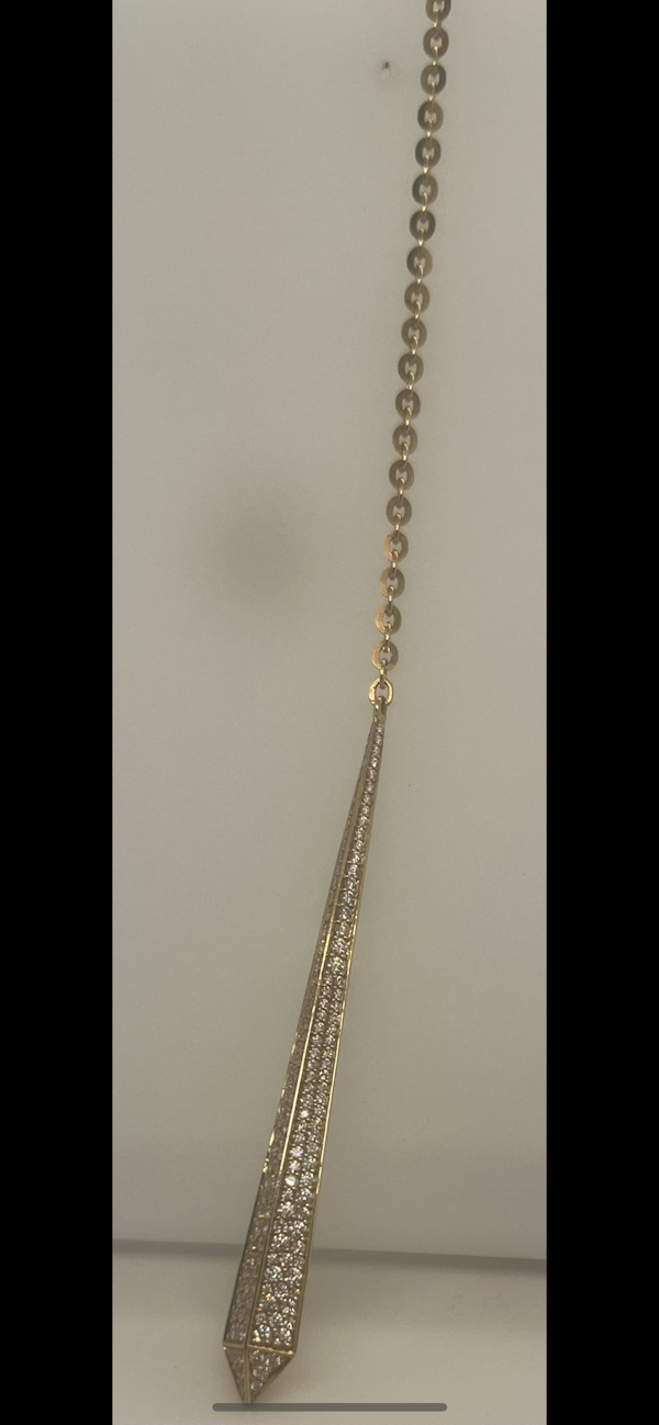 Kat Florence Diamond 0 72ct pendant necklace in 18ct yellow gold