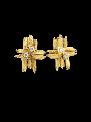 Alan Martin Gard 18ct gold earrings SKU: 8032 DBGEMS