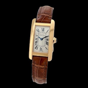 CARTIER TANK AMERICAINE LADY ROSE GOLD FULL SET 2018 - ref. 2503