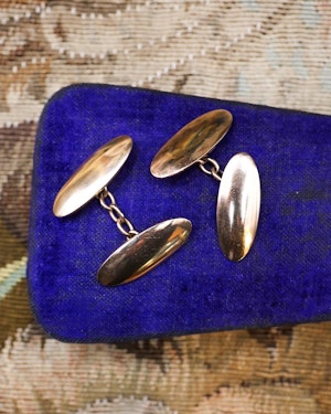 Downstairs in Grays: Antique 15 carat (Marked) Yellow Gold Cufflinks