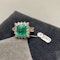 Emerald Diamond Ring in 18ct White Gold date circa 1960, SHAPIRO & Co since1979 - image 7