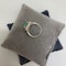 Emerald Diamond Ring in 18ct White Gold date circa 1960, SHAPIRO & Co since1979 - image 4