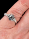 Modern unusual hexagonal salt and pepper diamond ring SKU: 8132 DBGEMS - image 2